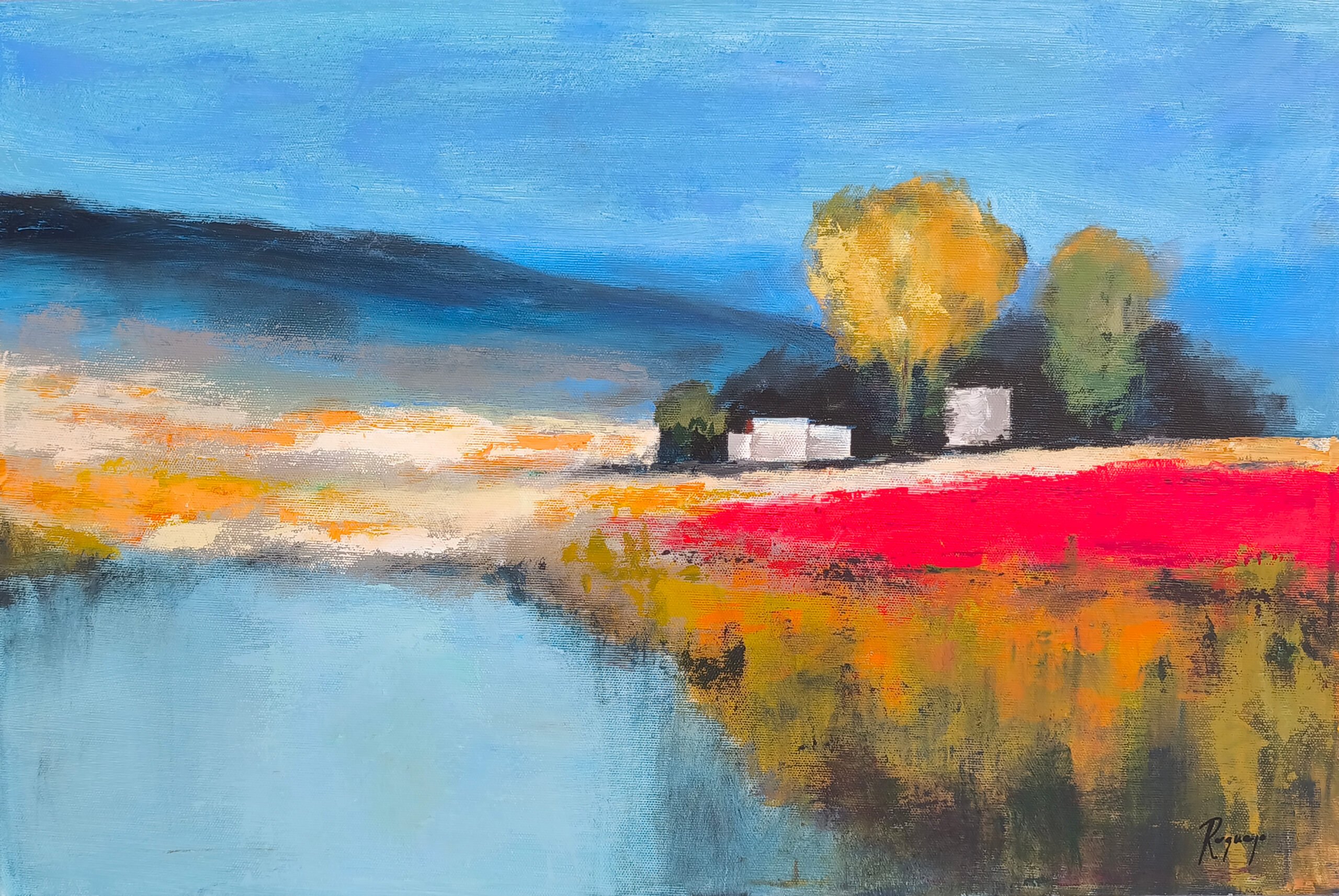 Rio de luz - 40x60 - Acrílico sobre lienzo 3D