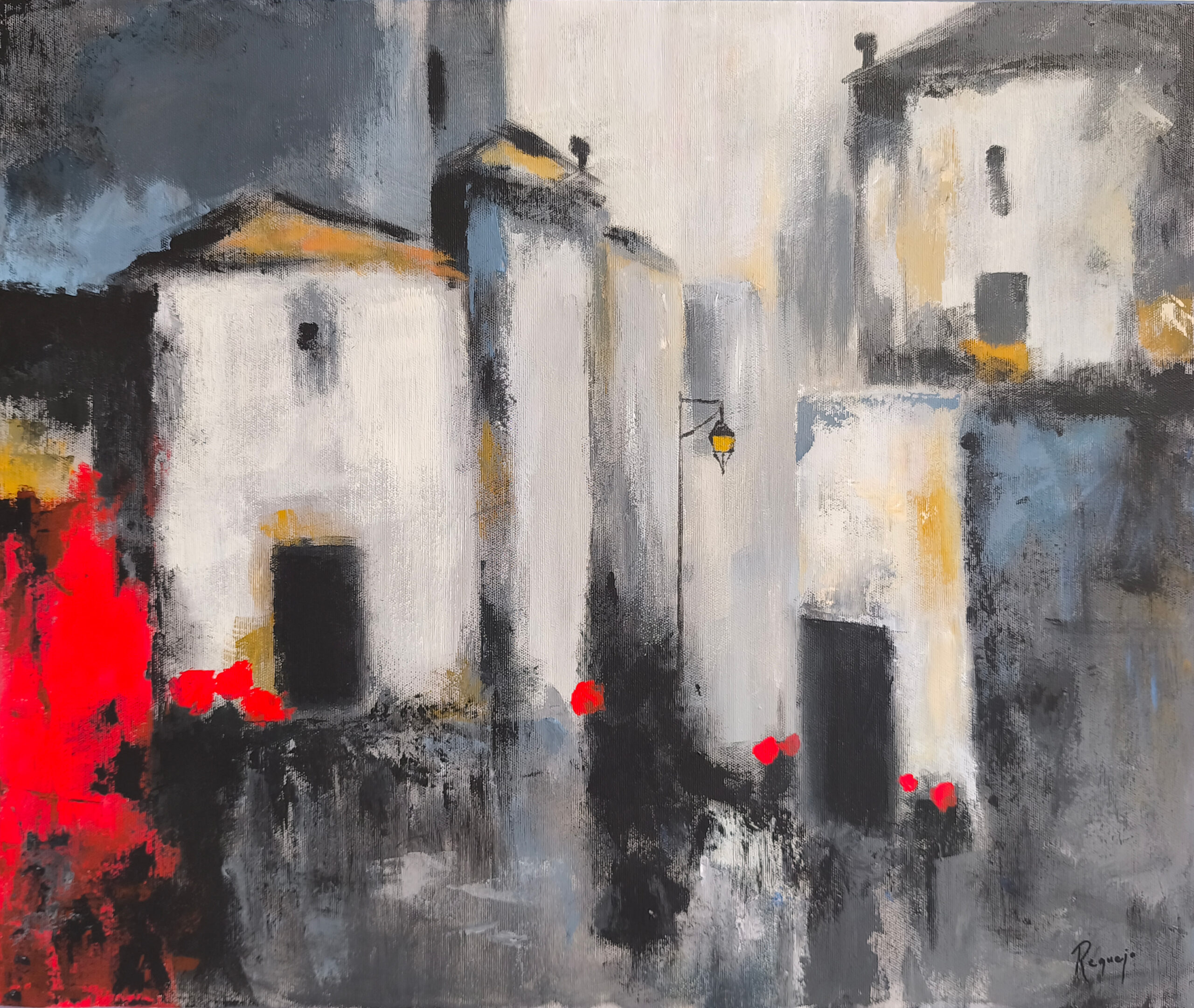 Luces de la tarde - 50x60 - Acrílico sobre lienzo 3D