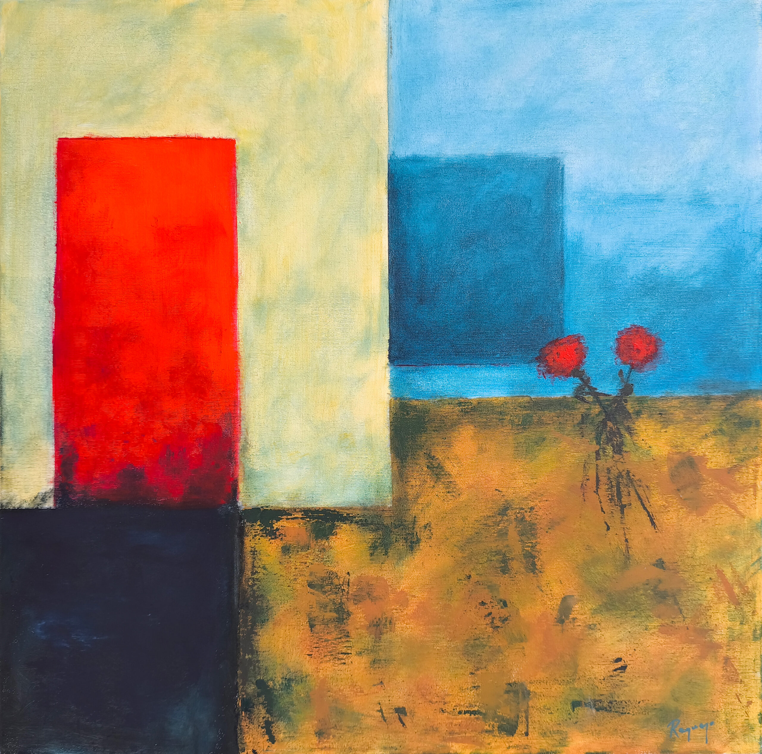 Puerta del silencio - 60x60 - Acrílico sobre lienzo 3D