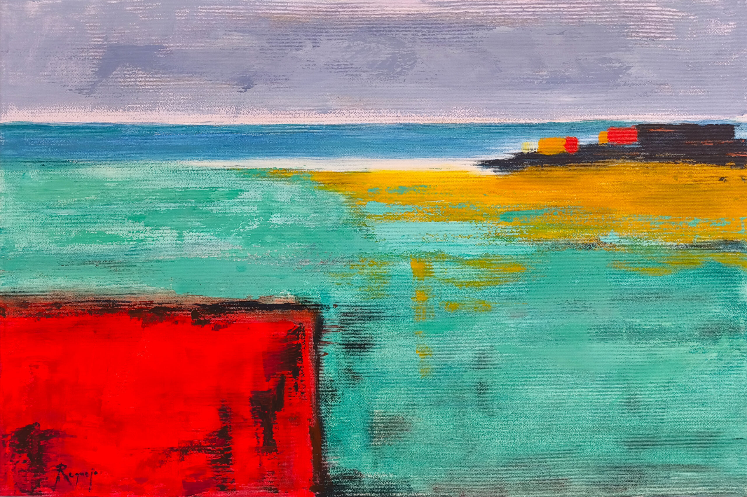 Luz de frontera - 40x60 - Acrílico sobre lienzo 3D